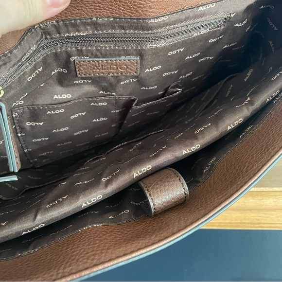 Brown Shoulder Briefcase NWOT - Picture 10 of 13